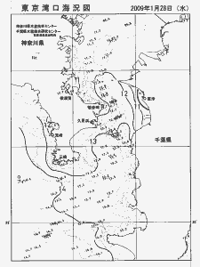 東京湾口海況図(2009/01/28)