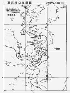 東京湾口海況図(2009/02/03)