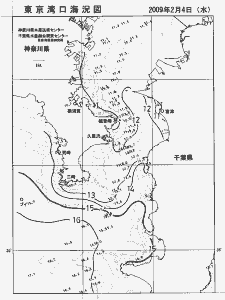 東京湾口海況図(2009/02/04)