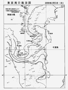 東京湾口海況図(2009/02/05)