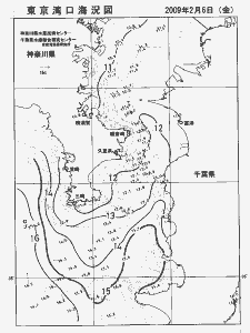 東京湾口海況図(2009/02/06)