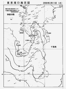 東京湾口海況図(2009/02/11)