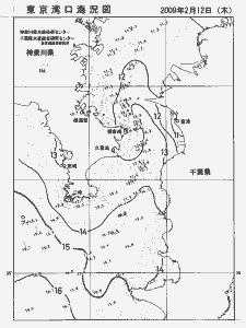 東京湾口海況図(2009/02/12)