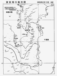 東京湾口海況図(2009/02/13)