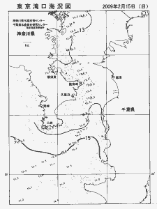 東京湾口海況図(2009/02/15)