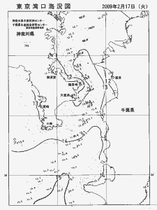 東京湾口海況図(2009/02/17)