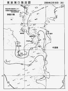 東京湾口海況図(2009/02/18)