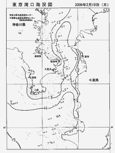 東京湾口海況図(2009/02/19)