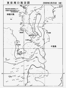東京湾口海況図(2009/02/20)