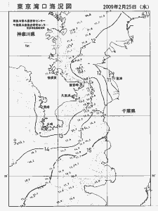 東京湾口海況図(2009/02/25)