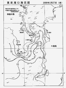東京湾口海況図(2009/02/27)