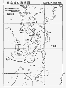 東京湾口海況図(2009/02/28)