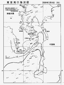 東京湾口海況図(2009/03/04)