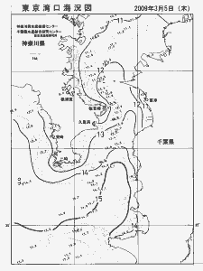 東京湾口海況図(2009/03/05)