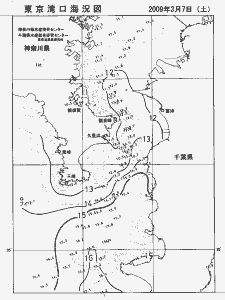 東京湾口海況図(2009/03/07)
