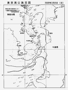 東京湾口海況図(2009/03/08)