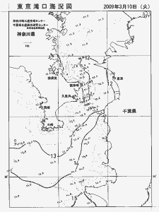 東京湾口海況図(2009/03/10)