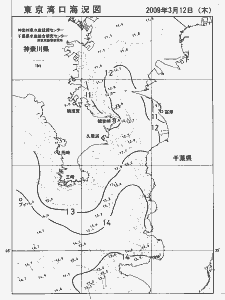 東京湾口海況図(2009/03/12)