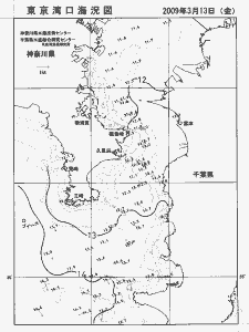 東京湾口海況図(2009/03/13)