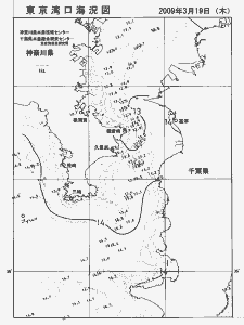 東京湾口海況図(2009/03/19)