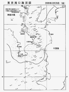 東京湾口海況図(2009/03/20)