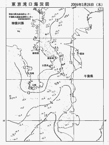東京湾口海況図(2009/03/26)
