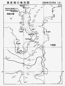 東京湾口海況図(2009/03/28)