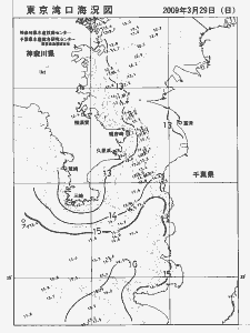 東京湾口海況図(2009/03/29)