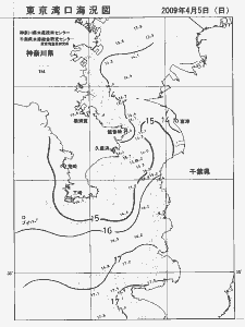 東京湾口海況図(2009/04/05)