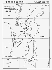 東京湾口海況図(2009/04/12)