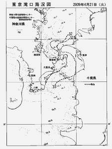 東京湾口海況図(2009/04/21)