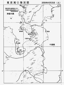 東京湾口海況図(2009/04/25)