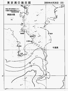 東京湾口海況図(2009/04/26)