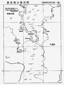 東京湾口海況図(2009/05/22)