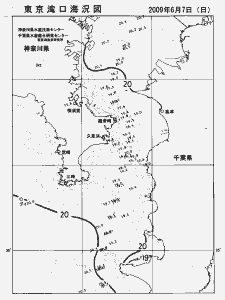 東京湾口海況図(2009/06/07)