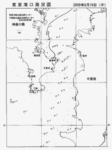 東京湾口海況図(2009/06/18)