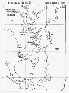 東京湾口海況図(2009/06/26)