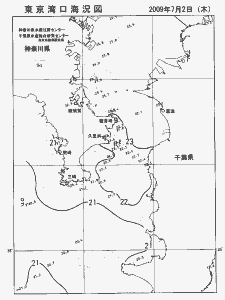 東京湾口海況図(2009/07/02)
