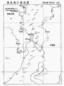 東京湾口海況図(2009/07/05)