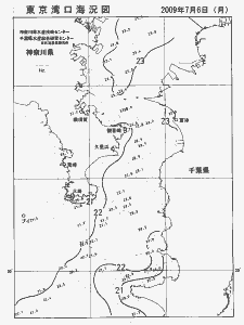 東京湾口海況図(2009/07/06)