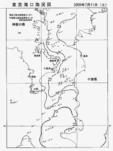 東京湾口海況図(2009/07/11)