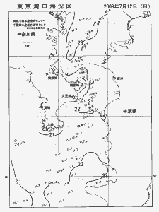 東京湾口海況図(2009/07/12)