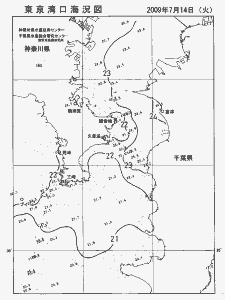 東京湾口海況図(2009/07/14)