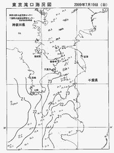 東京湾口海況図(2009/07/19)