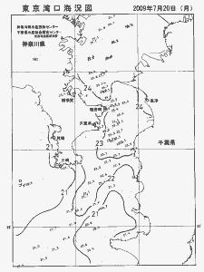 東京湾口海況図(2009/07/20)
