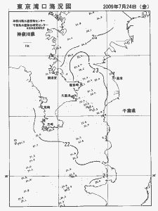 東京湾口海況図(2009/07/24)