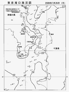 東京湾口海況図(2009/07/26)