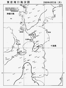 東京湾口海況図(2009/08/03)