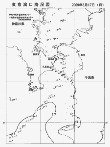 東京湾口海況図(2009/08/17)