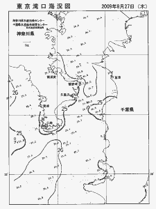 東京湾口海況図(2009/08/27)